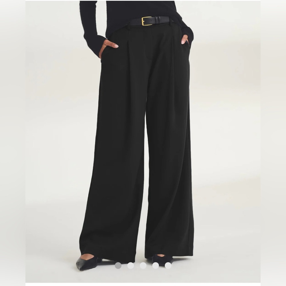 Naadam classic trouser, beautifully tailored wide leg, size 4, dark navy
